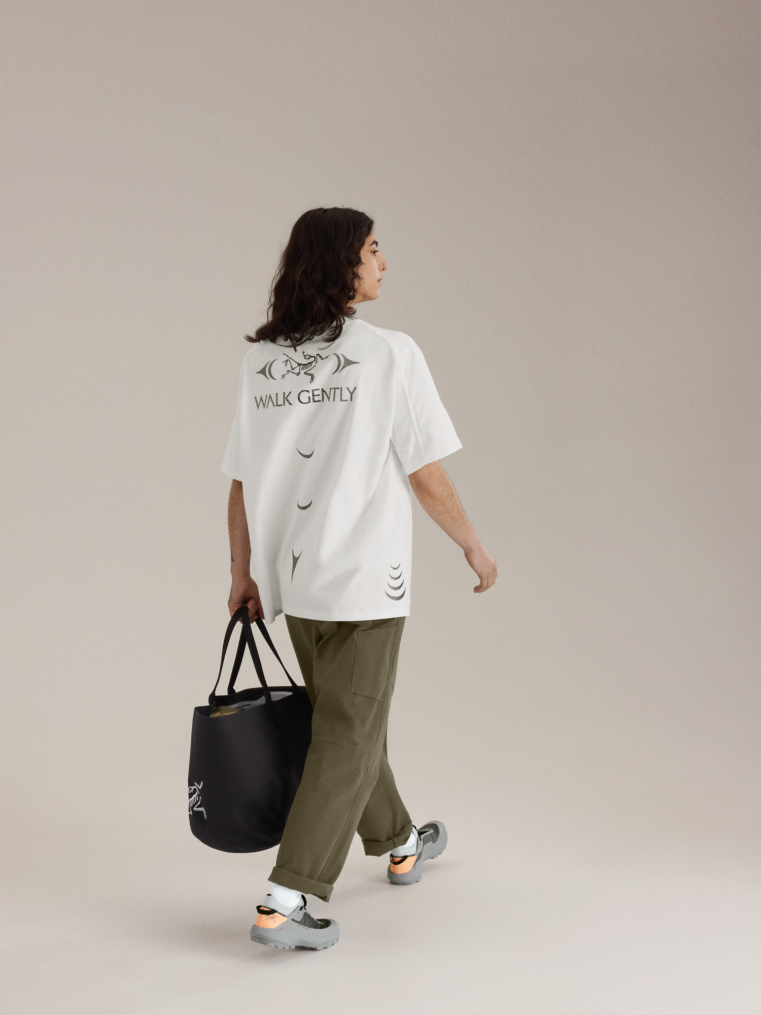 Walk Gently Cotton Salmon Skin Shirt SS Men's