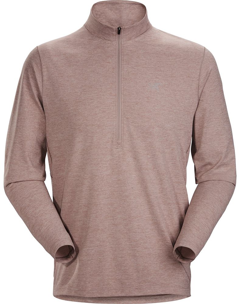 Arc'teryx Cormac Zip Neck LS T-Shirt Mens - Pink