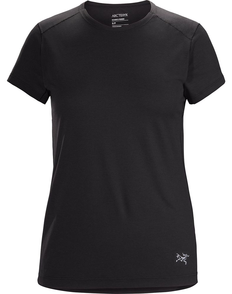 Arc'teryx Quadra Crew Neck SS T-Shirt Womens - Black