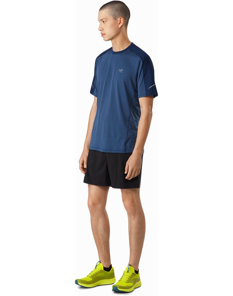 Arc'teryx Motus Comp SS T-Shirt Mens - Blue