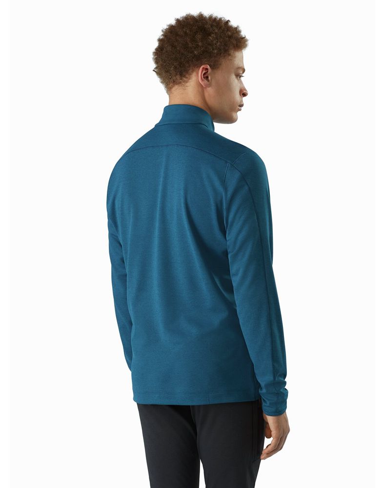 Arc'teryx Motus AR Zip Neck LS Fleece Mens - Blue