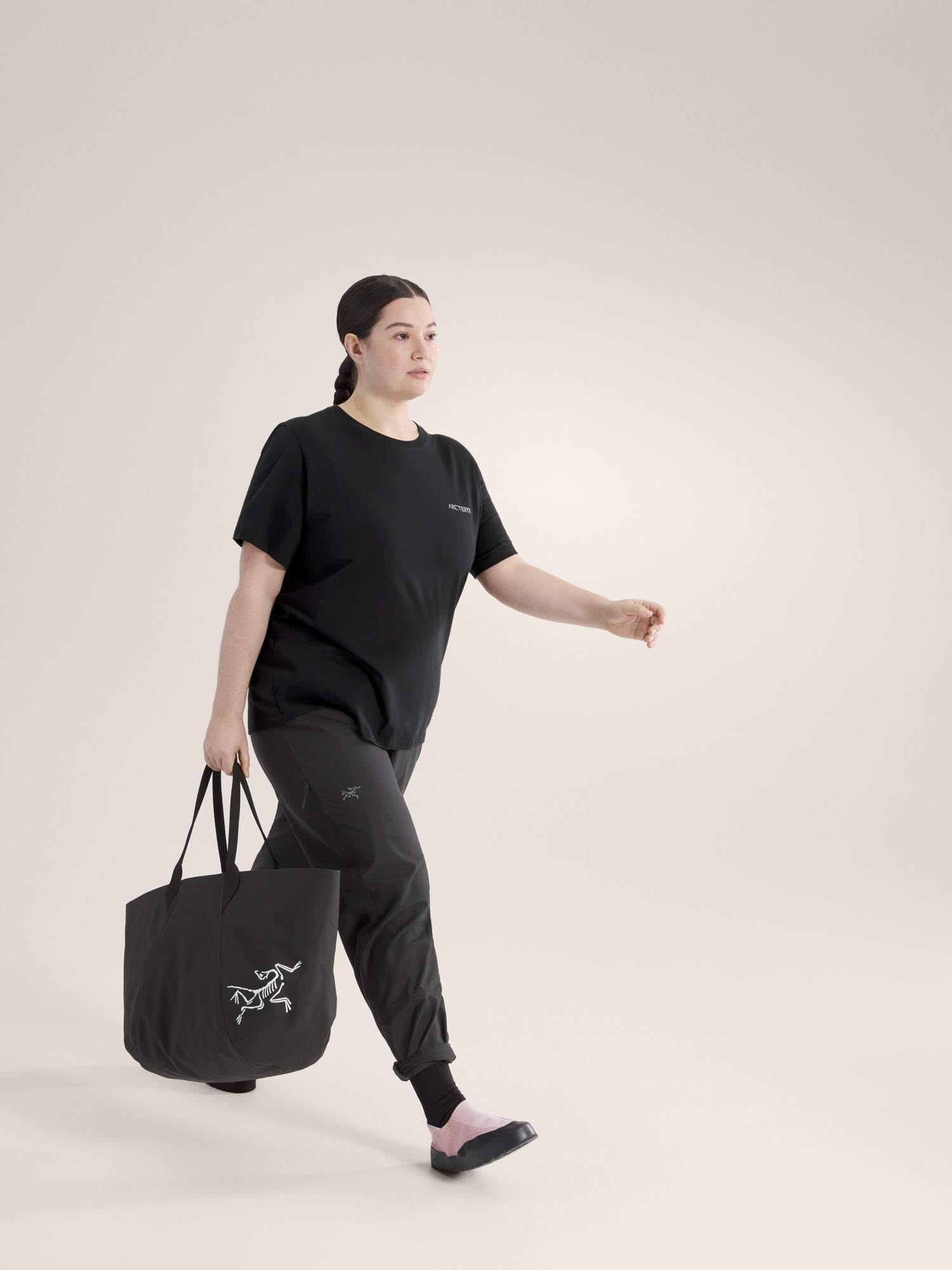 Kragg SL Cotton Blurred Bird Crew Shirt SS Women's