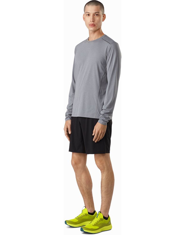 Arc'teryx Motus SL Crew Neck LS T-Shirt Mens - Grey