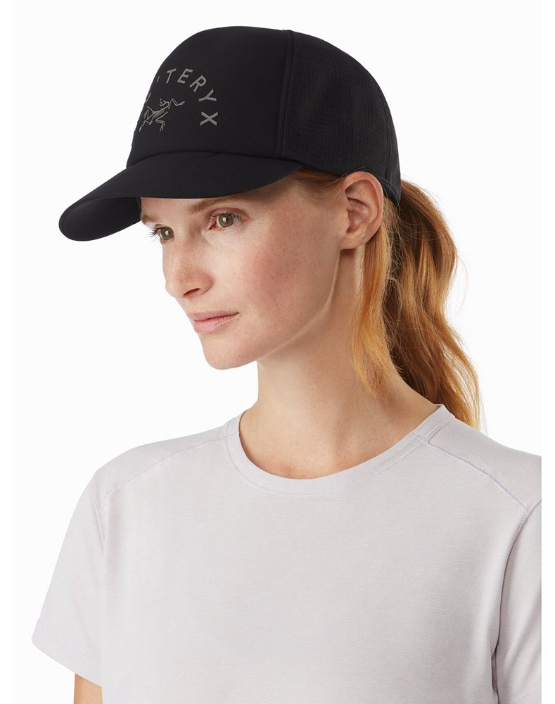 Arc'teryx Curved Brim Trucker Hat Womens - Black