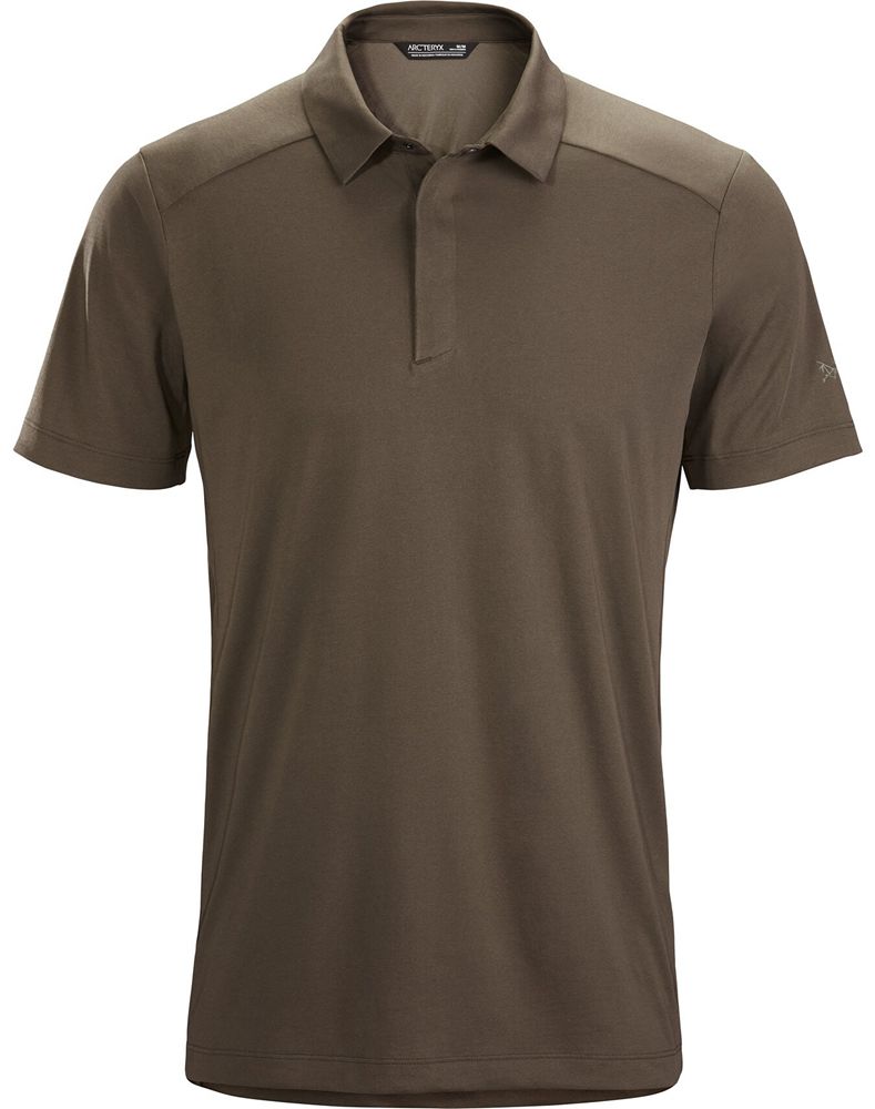 Arc'teryx Eris Polo Shirt Mens - Brown