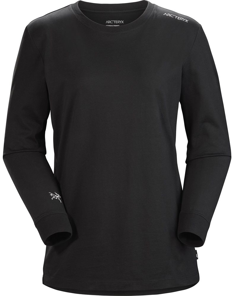 Arc'teryx Off Center LS T-Shirt Womens - Black
