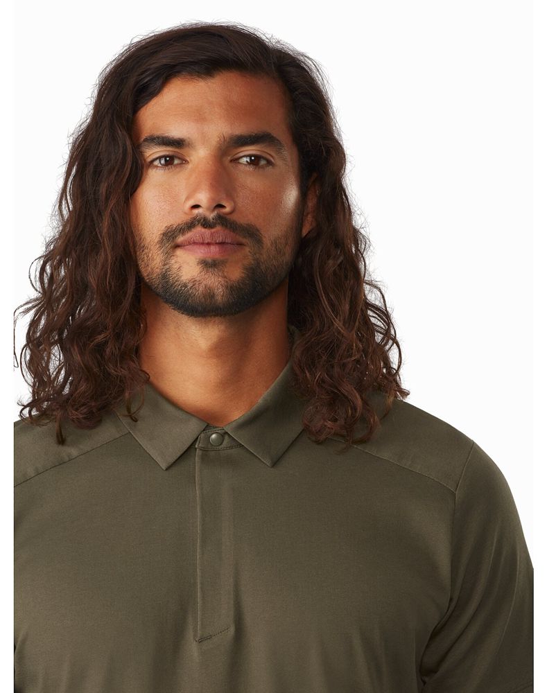 Arc'teryx Eris Polo Shirt Mens - Brown