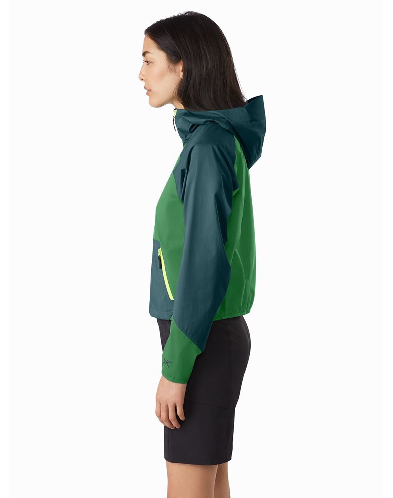 Arc'teryx Stowe Windshell ReBird Jacket Womens - Green