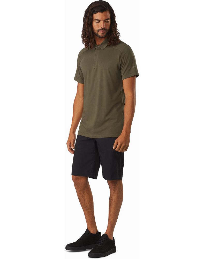 Arc'teryx Eris Polo Shirt Mens - Brown