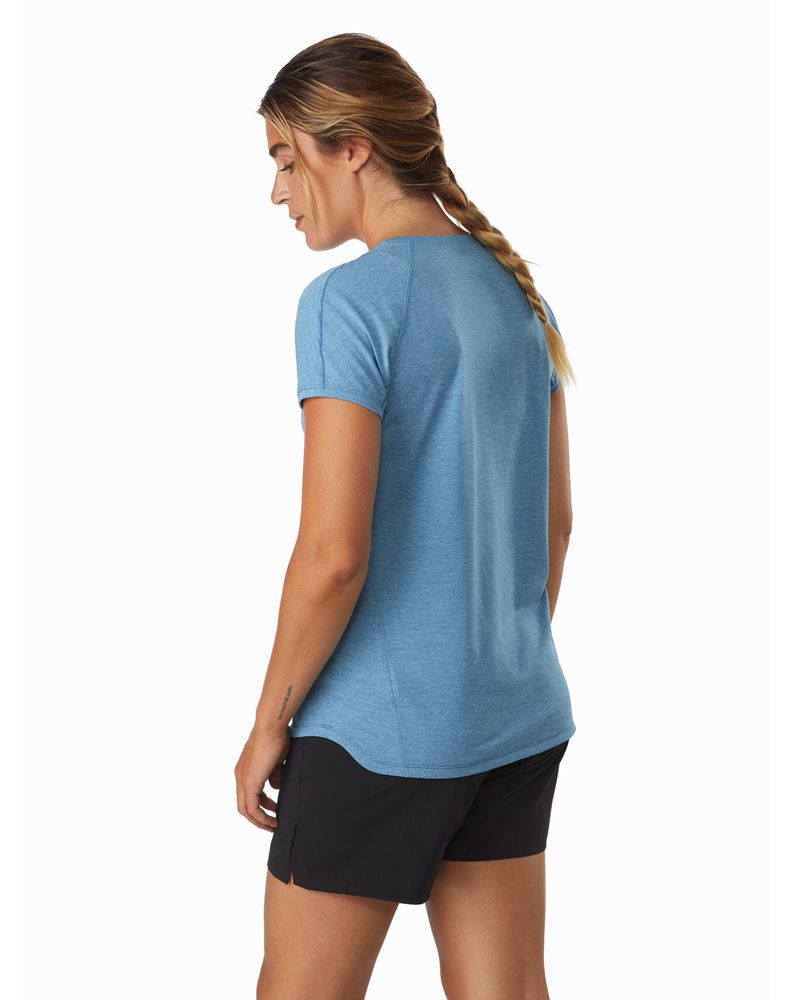 Arc'teryx Taema Crew Neck SS T-Shirt Womens - Blue