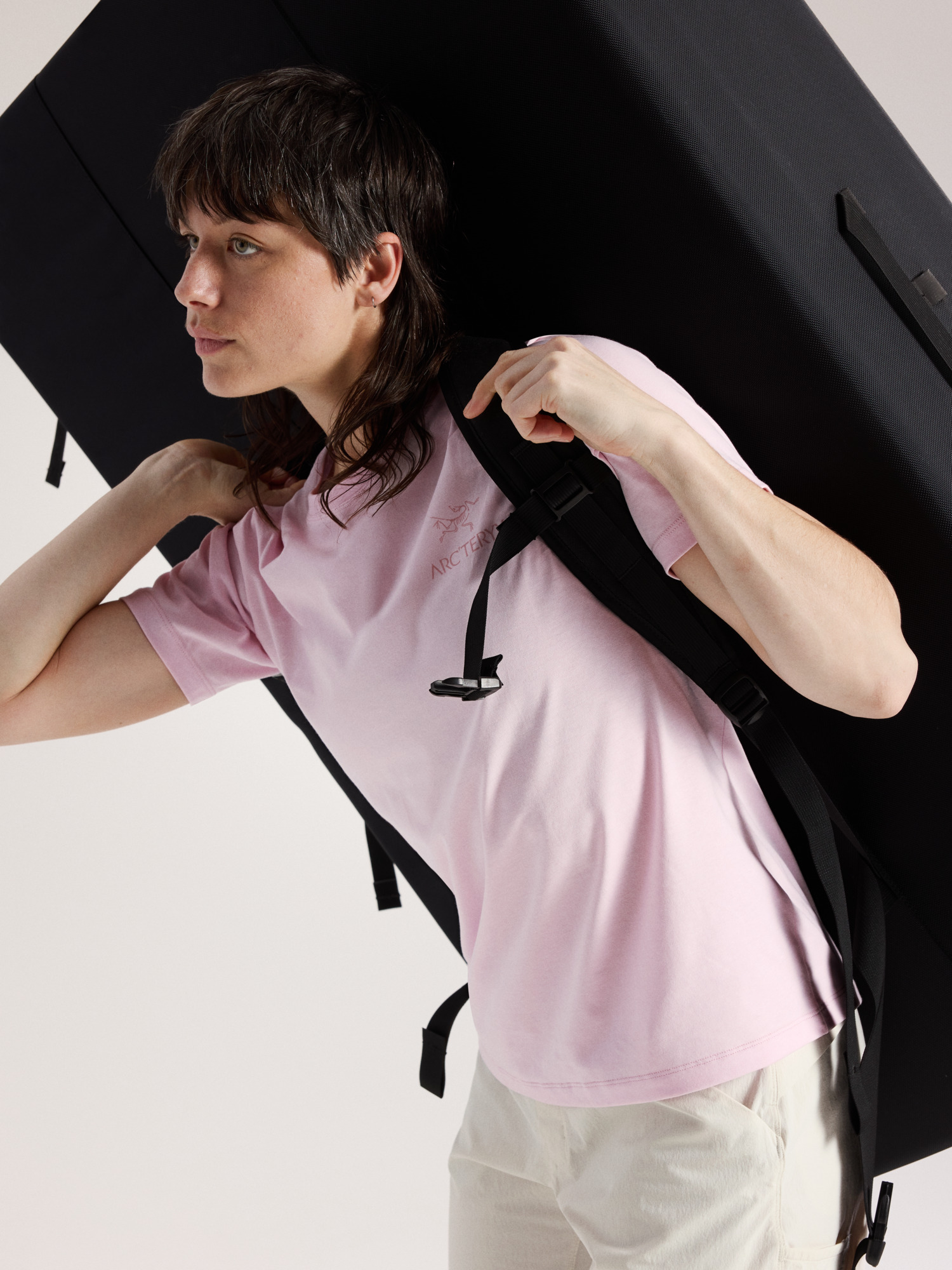 Kragg SL Cotton Emblem Crew Shirt SS Women's