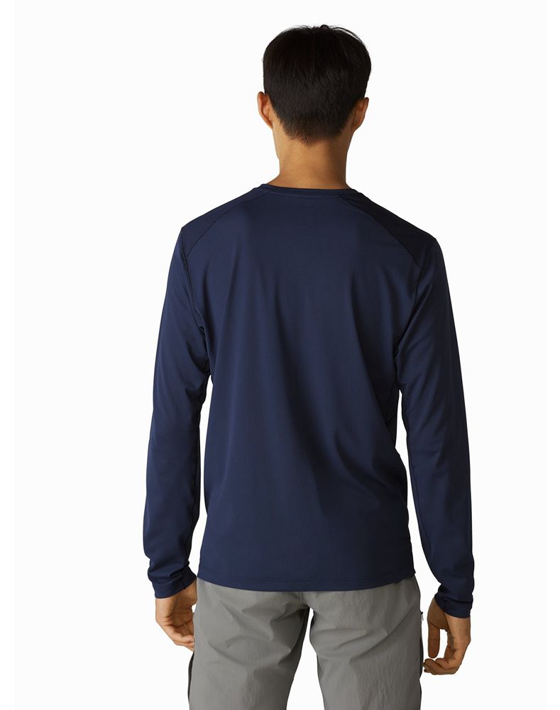 Arc'teryx Velox LS T-Shirt Mens - Blue