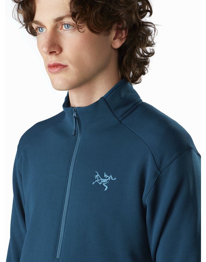Arc'teryx Kyanite AR 1/2 Zip Neck Fleece Mens - Blue