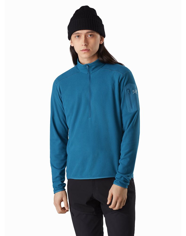Arc'teryx Delta LT Zip Neck Pullover Mens - Blue