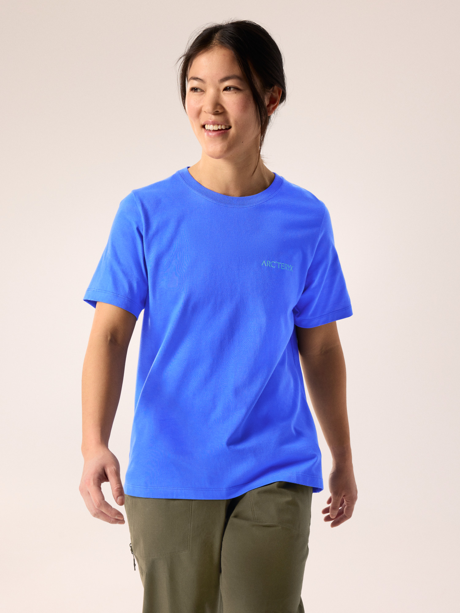 Kragg SL Cotton Blurred Bird Crew Shirt SS Women's