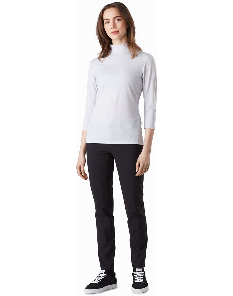 Arc'teryx Lumin Mock Neck Top Womens - Grey