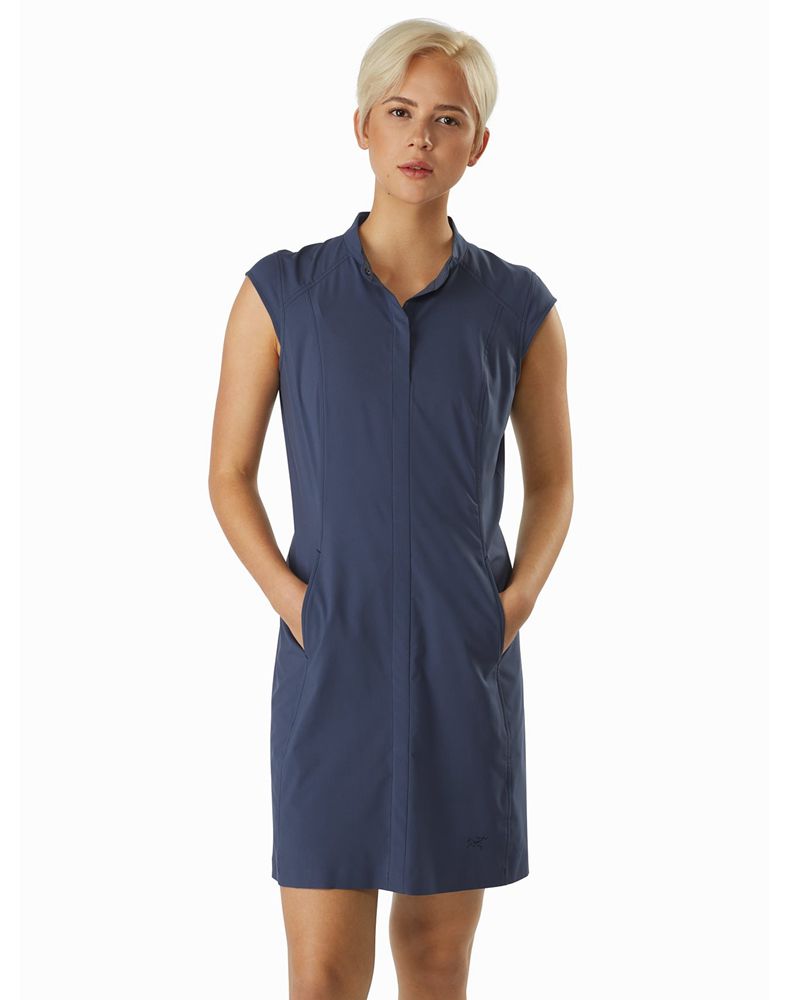 Arc'teryx Cala Dress Womens - Blue