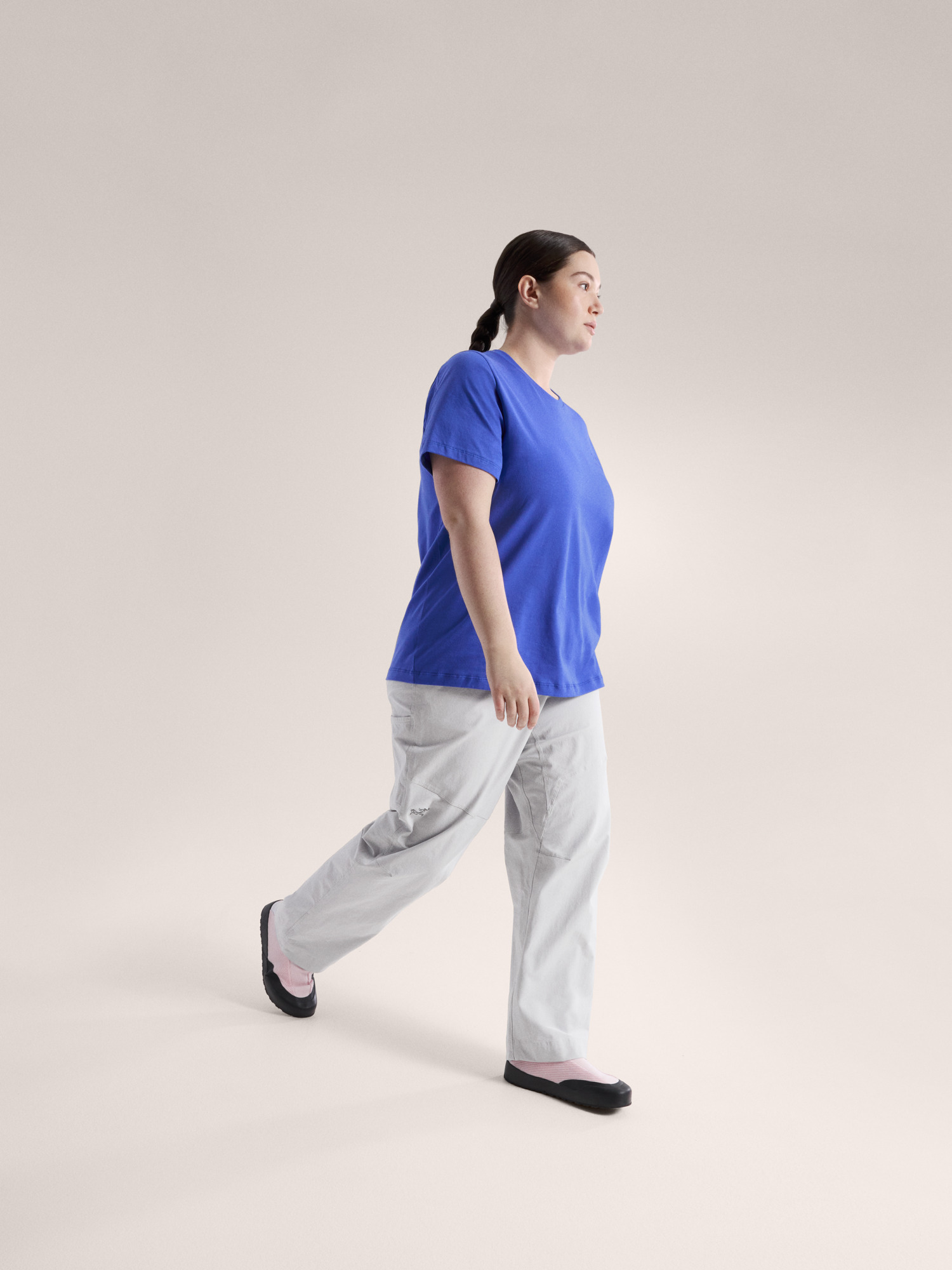 Kragg SL Cotton Emblem Crew Shirt SS Women's