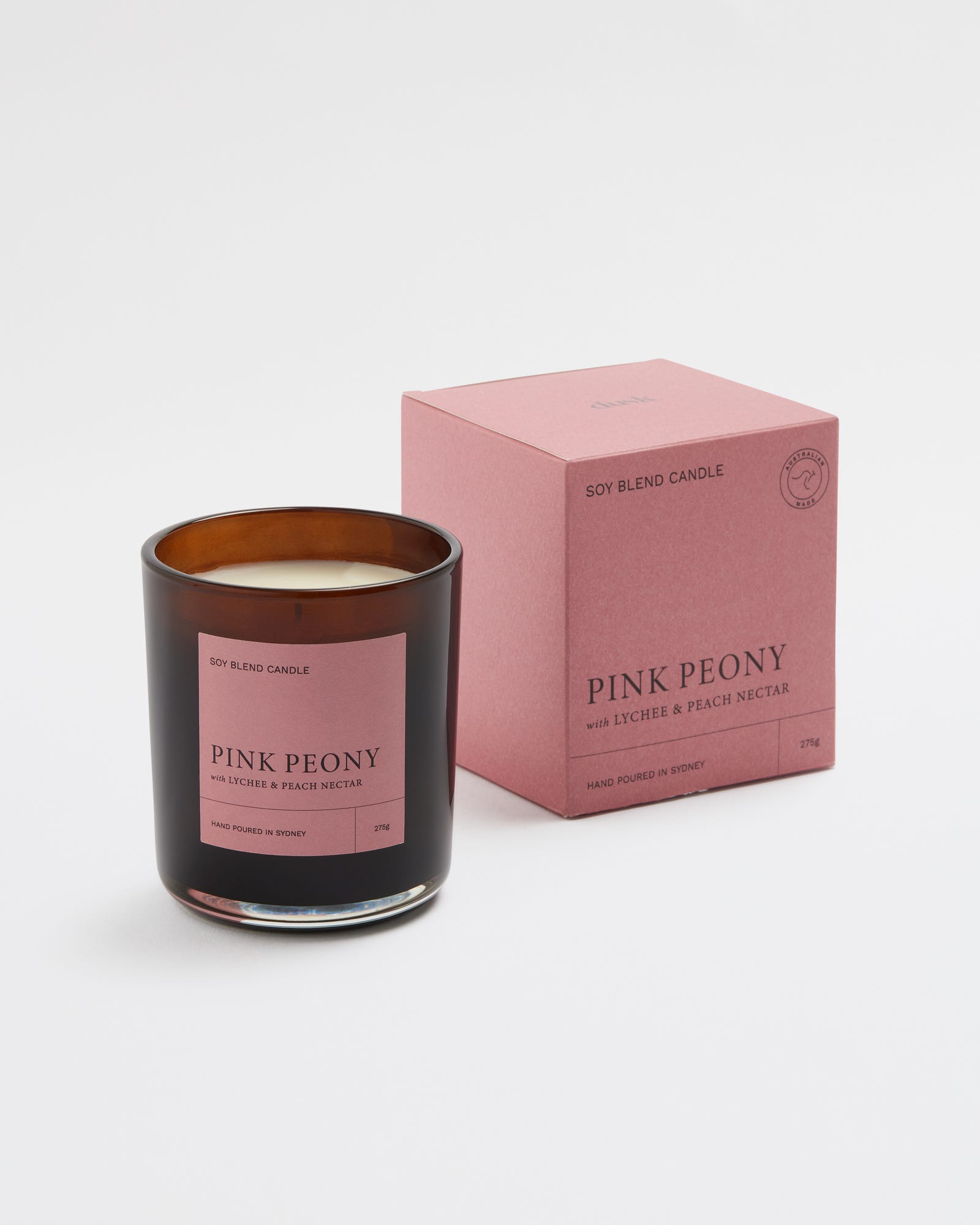 Pink Peony 275g Soy Candle - Rejuvenate Collection