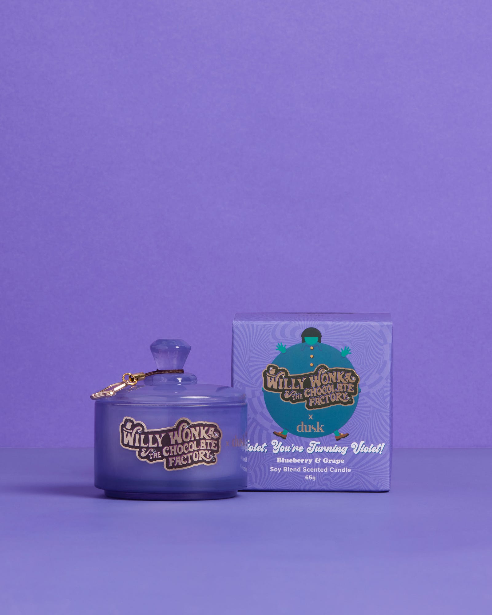 Violet, You're Turning Violet! Soy Blend Scented Candle 65g