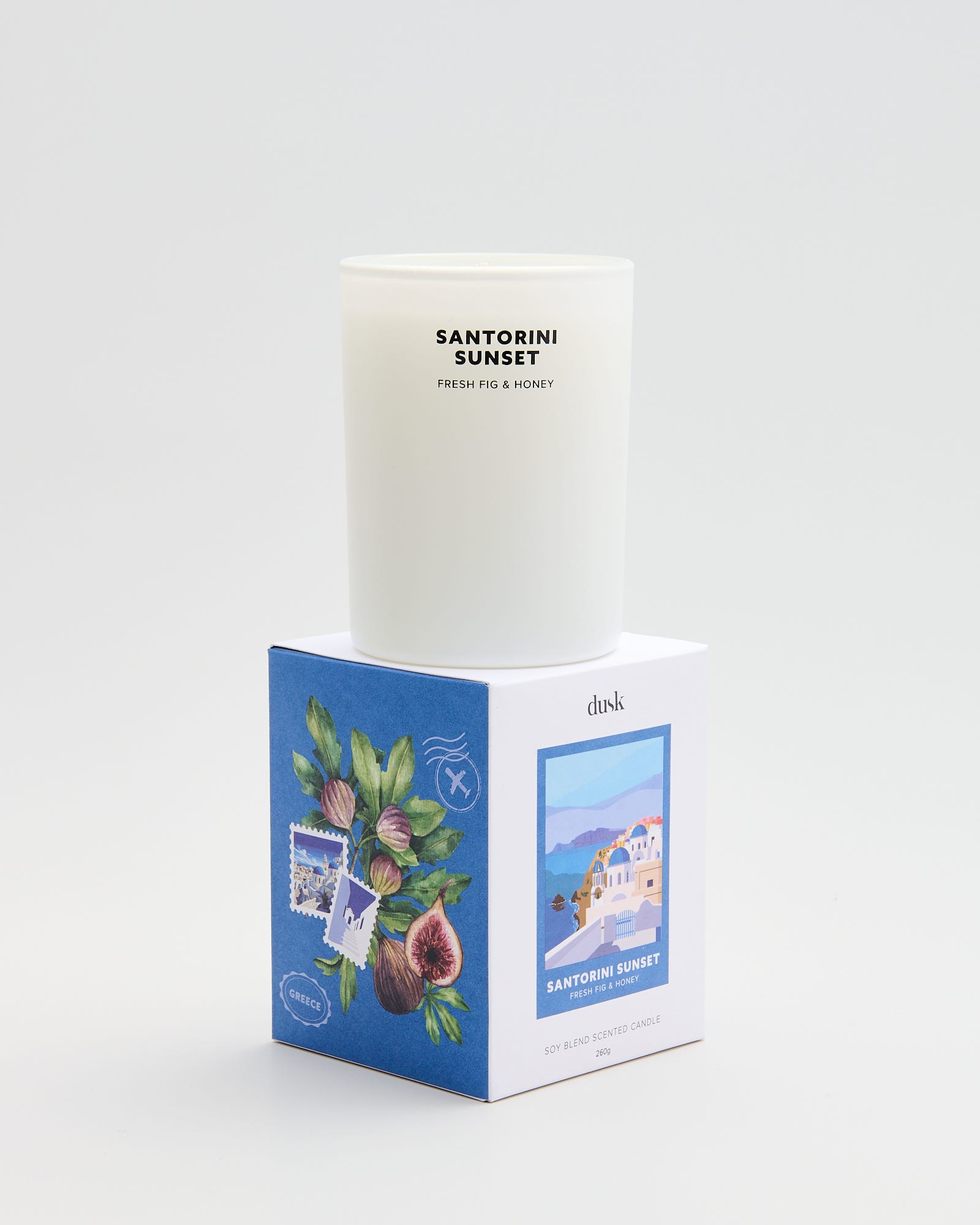 Santorini Sunset Soy Blend Scented Candle 260g