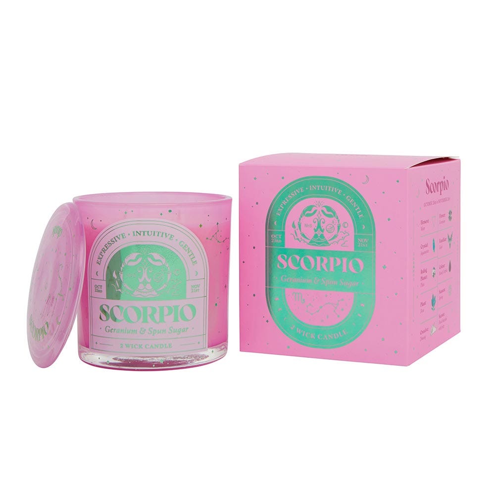 Scorpio 2 Wick Scented Candle