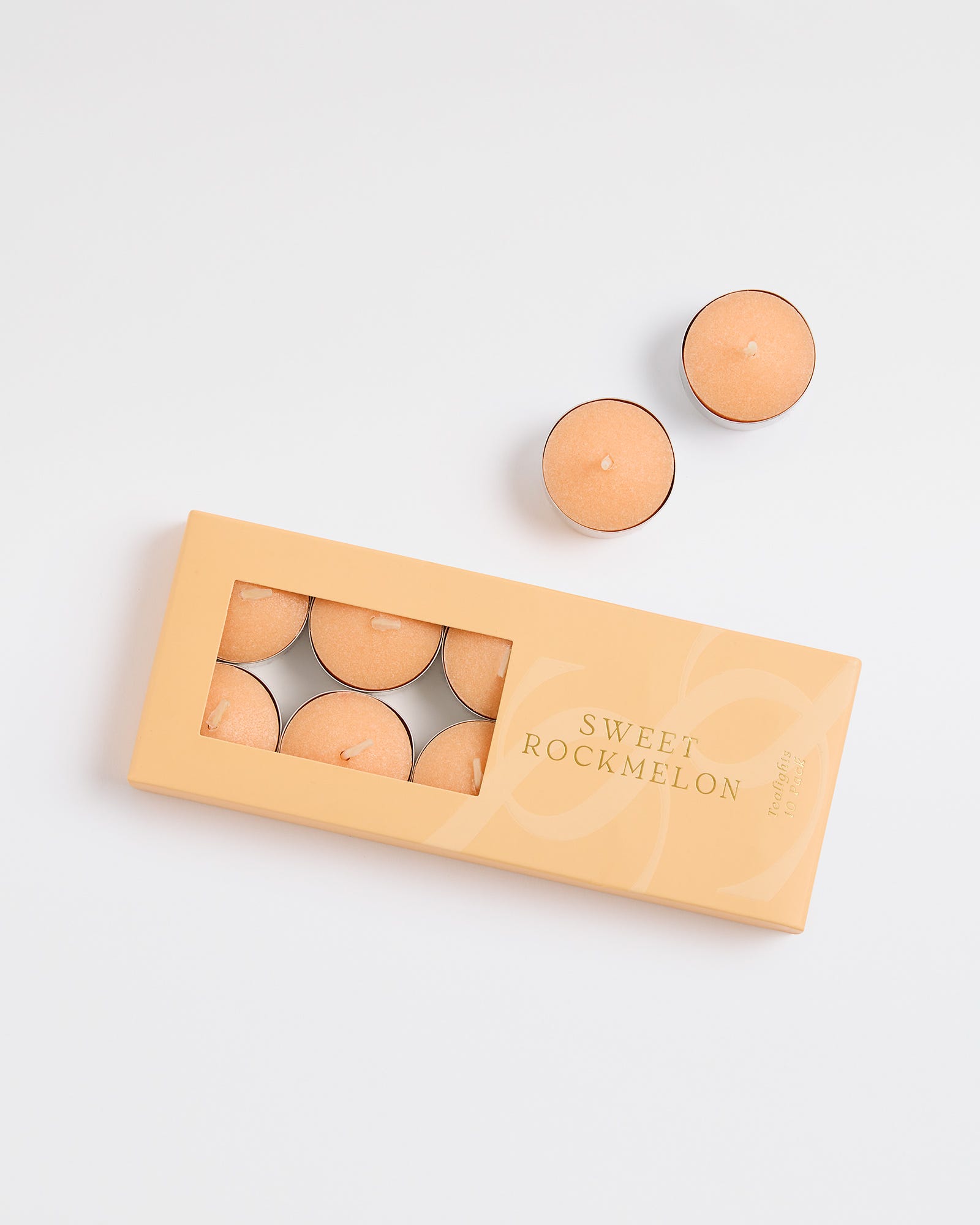 Sweet Rockmelon Scented Tealight Candles (10 Pack)