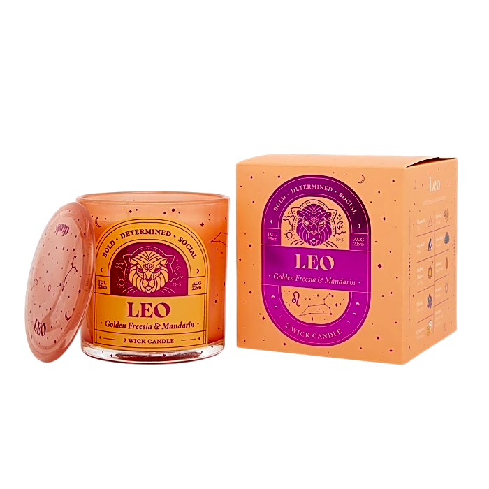 Leo 2 Wick Scented Candle