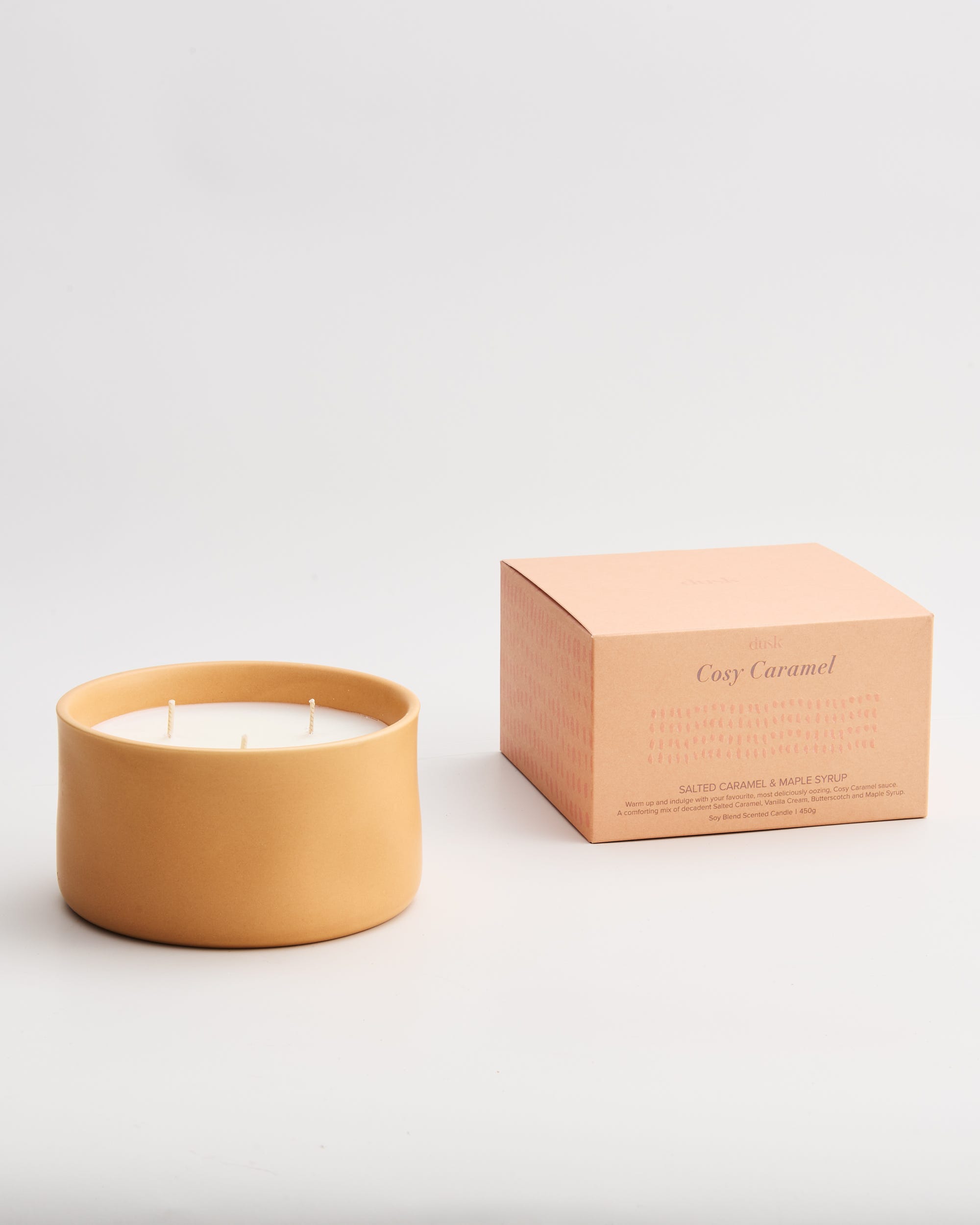 Cosy Caramel Soy Blend Scented Candle 450g