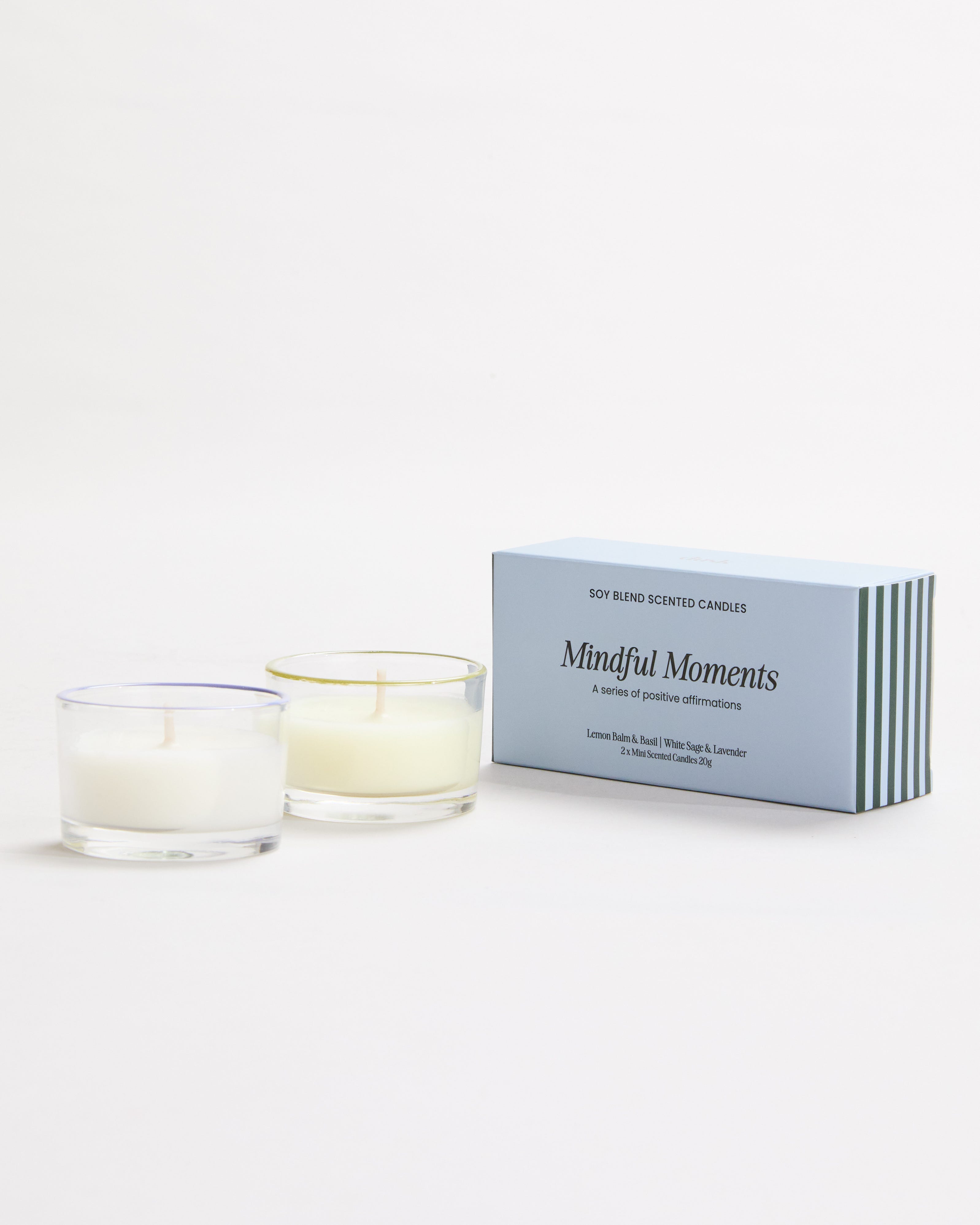 Mindful Moments Candles 2pk - New Beginnings and mindfulness