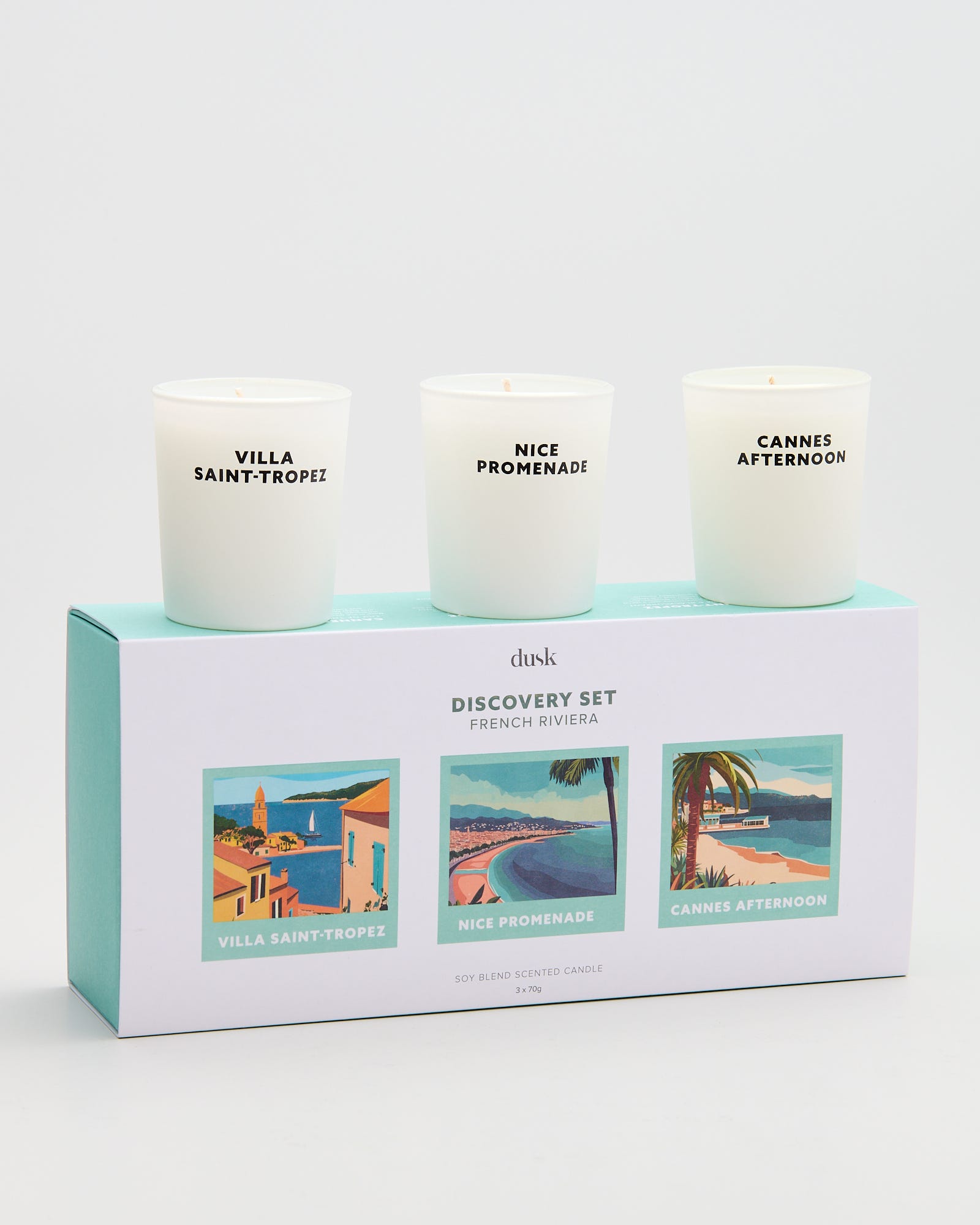 French Riviera Discovery Set Candles Trio 70g
