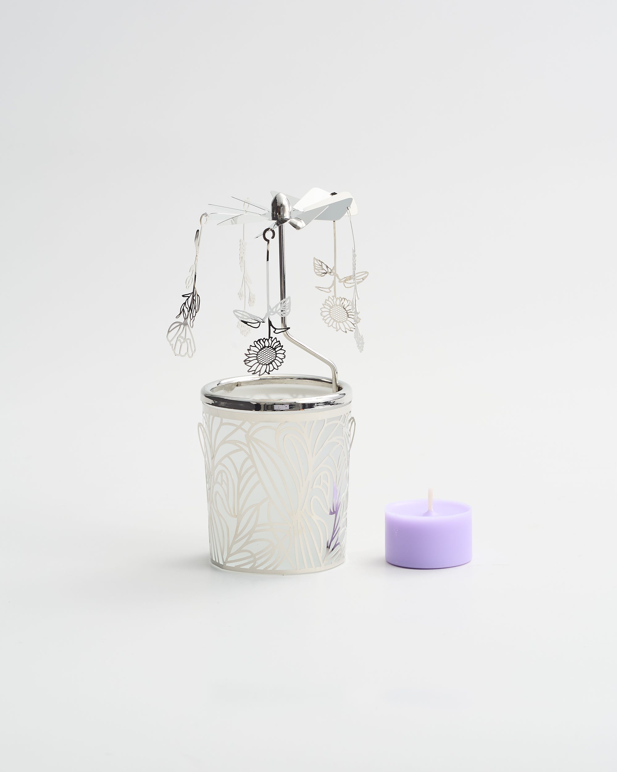 Tea Gardens Flower Spinner Silver