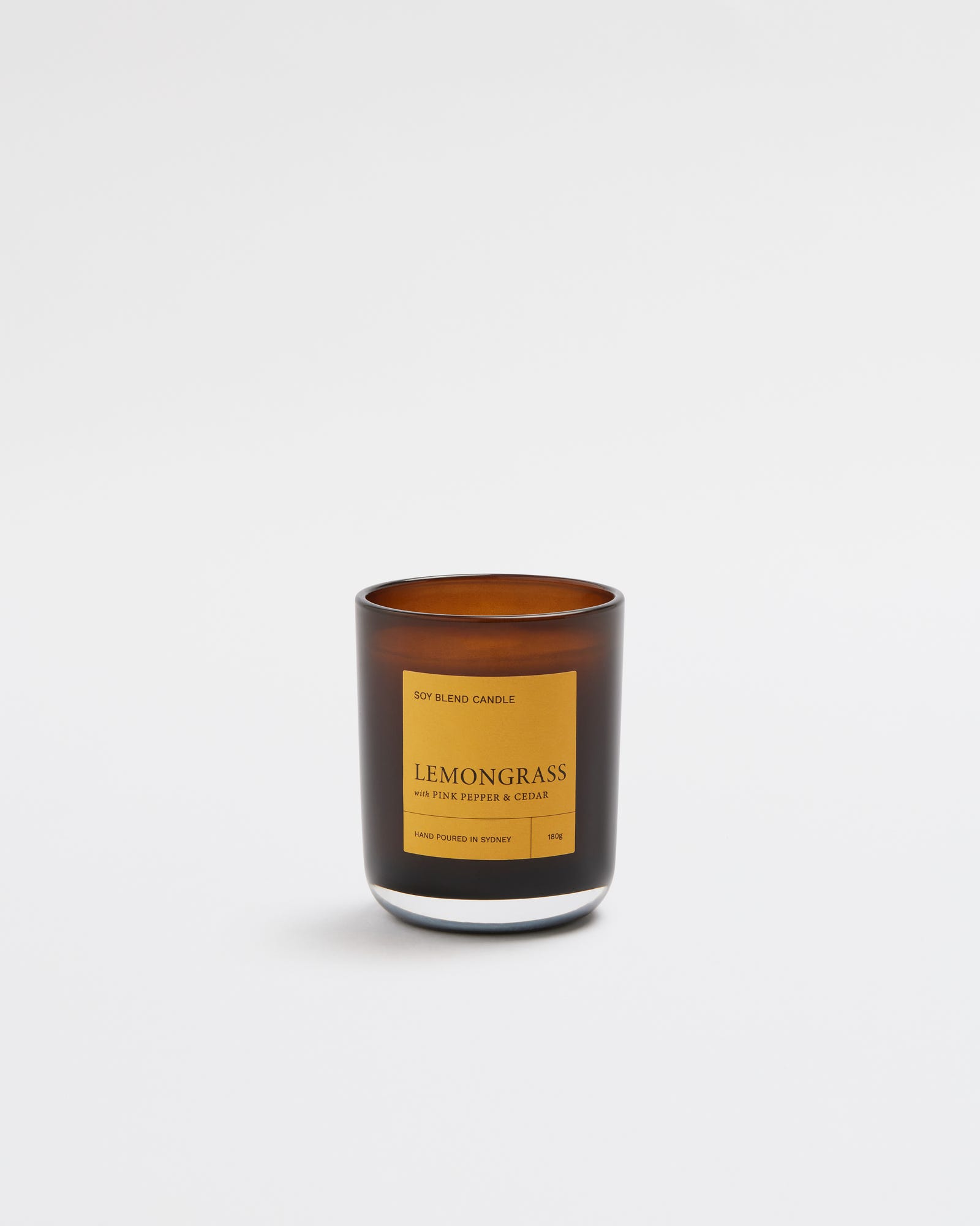 Lemongrass 180g Soy Candle - Rejuvenate Collection