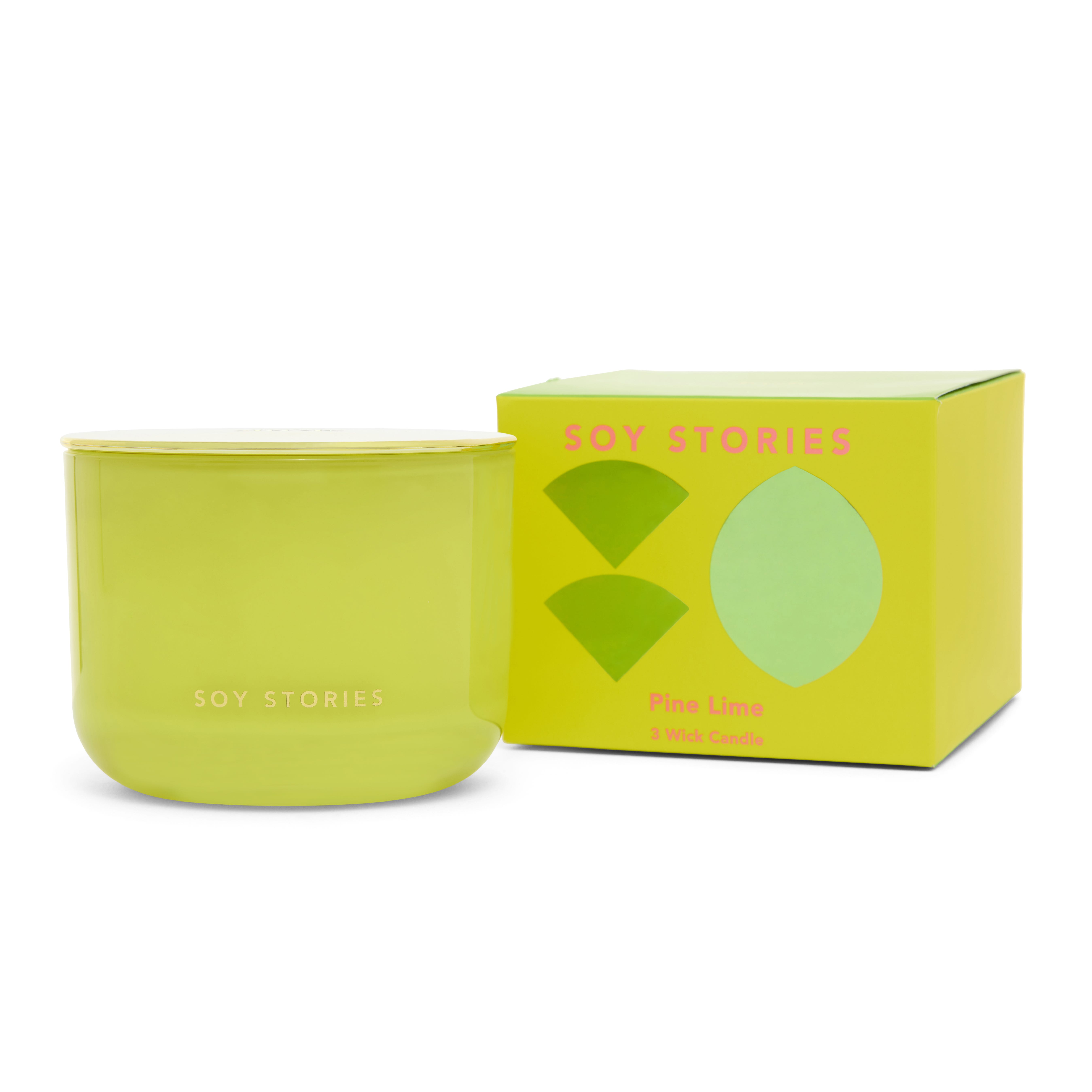 Pine Lime 3 Wick Soy Candle