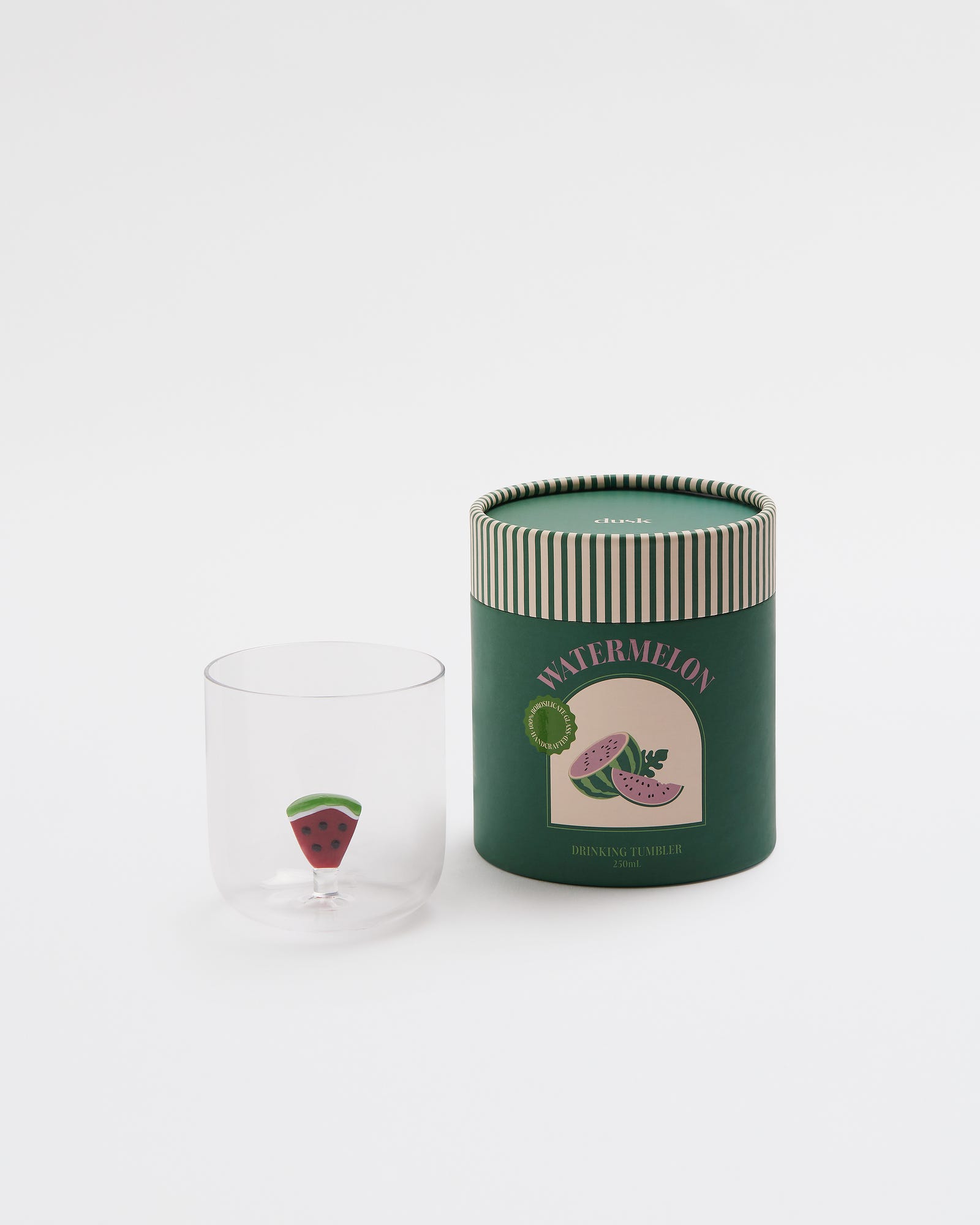 Watermelon Handblown Glass Tumbler