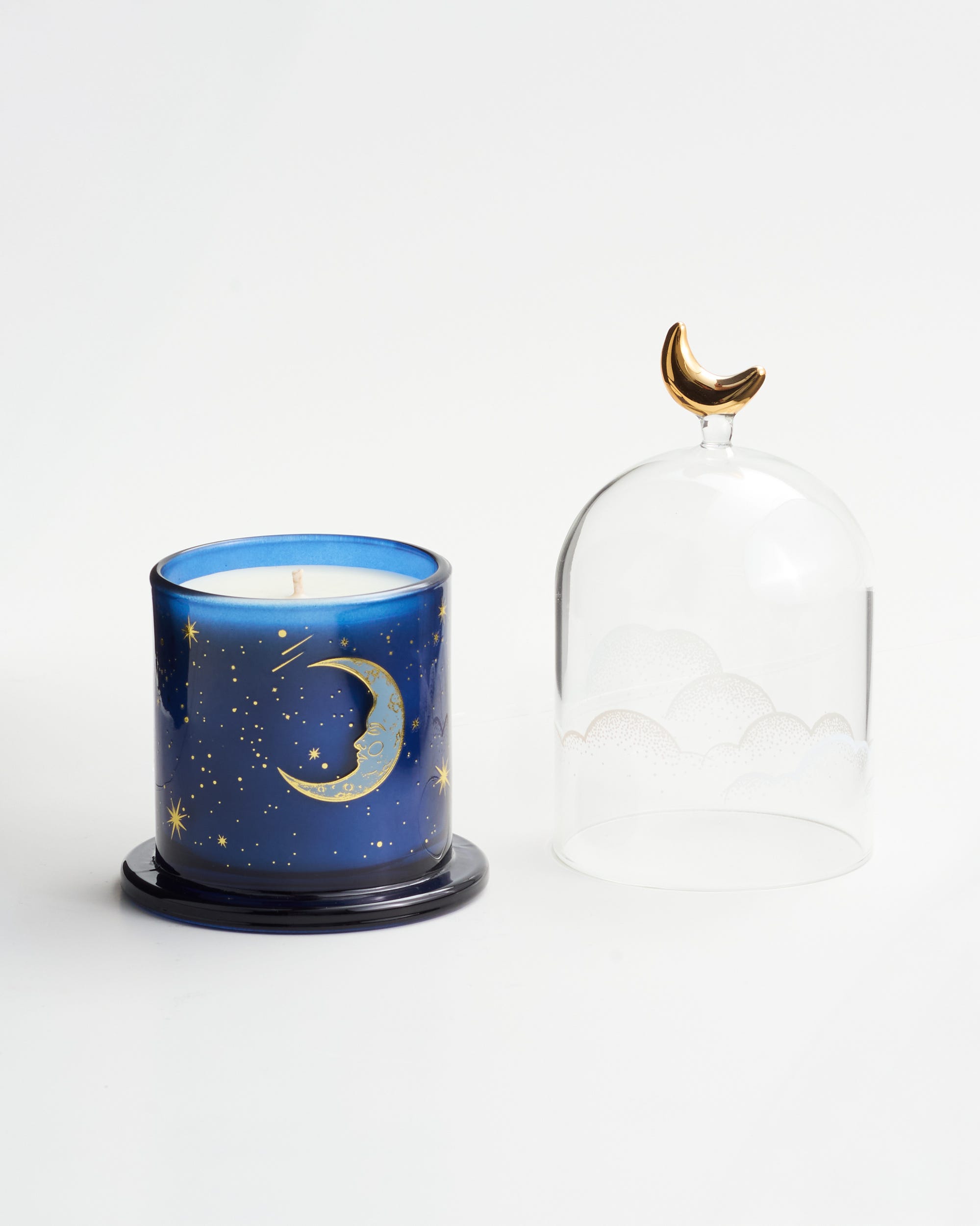Moon Soy Blend Scented Candle with Cloche 165g