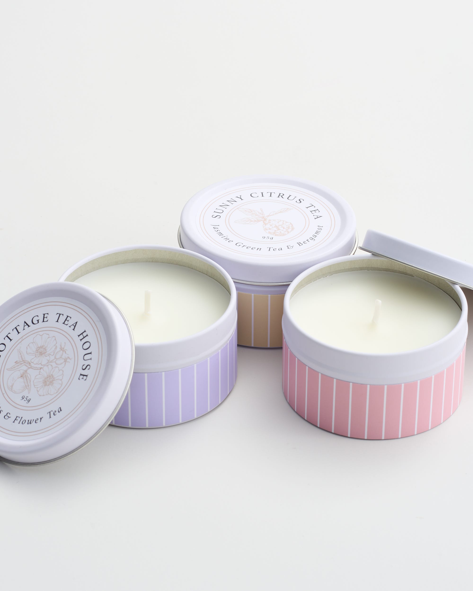 Sunny Citrus Tea Candle in Tin 95g