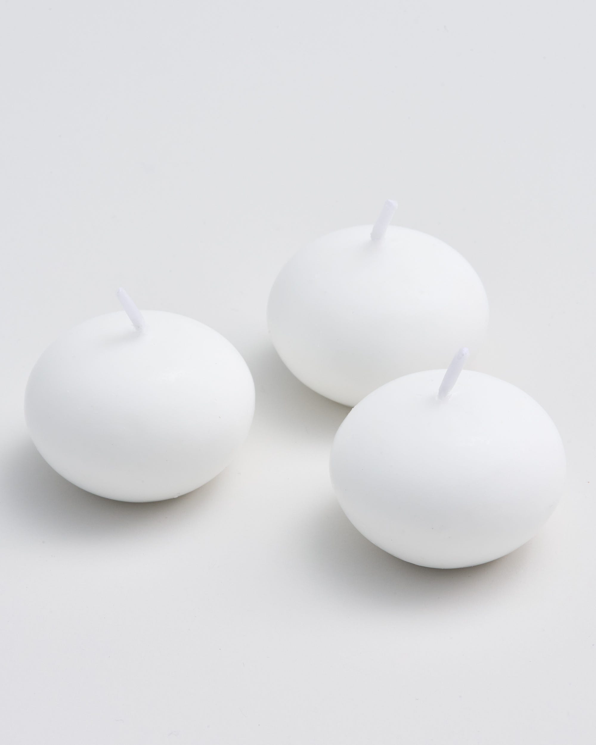 Unscented Floating Candles White 6 Pack