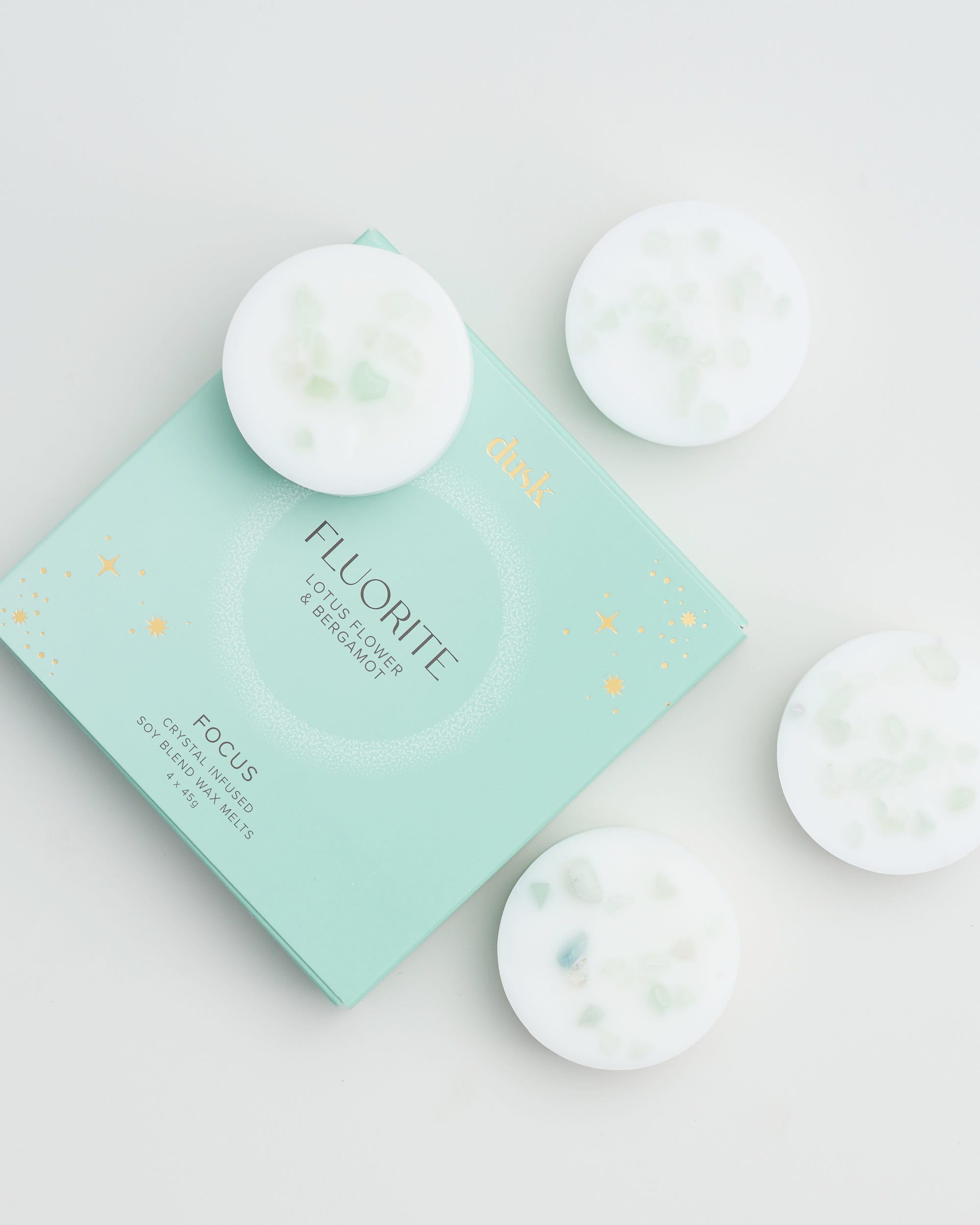 Fluorite Crystal Infused Soy Blend Scented Wax Melts 4 X 45G