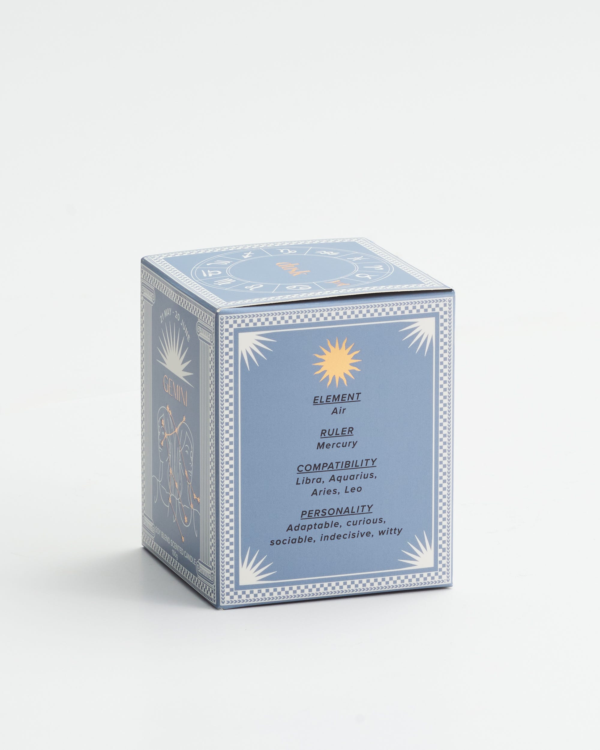 Gemini Soy Blend Scented Candle 100g