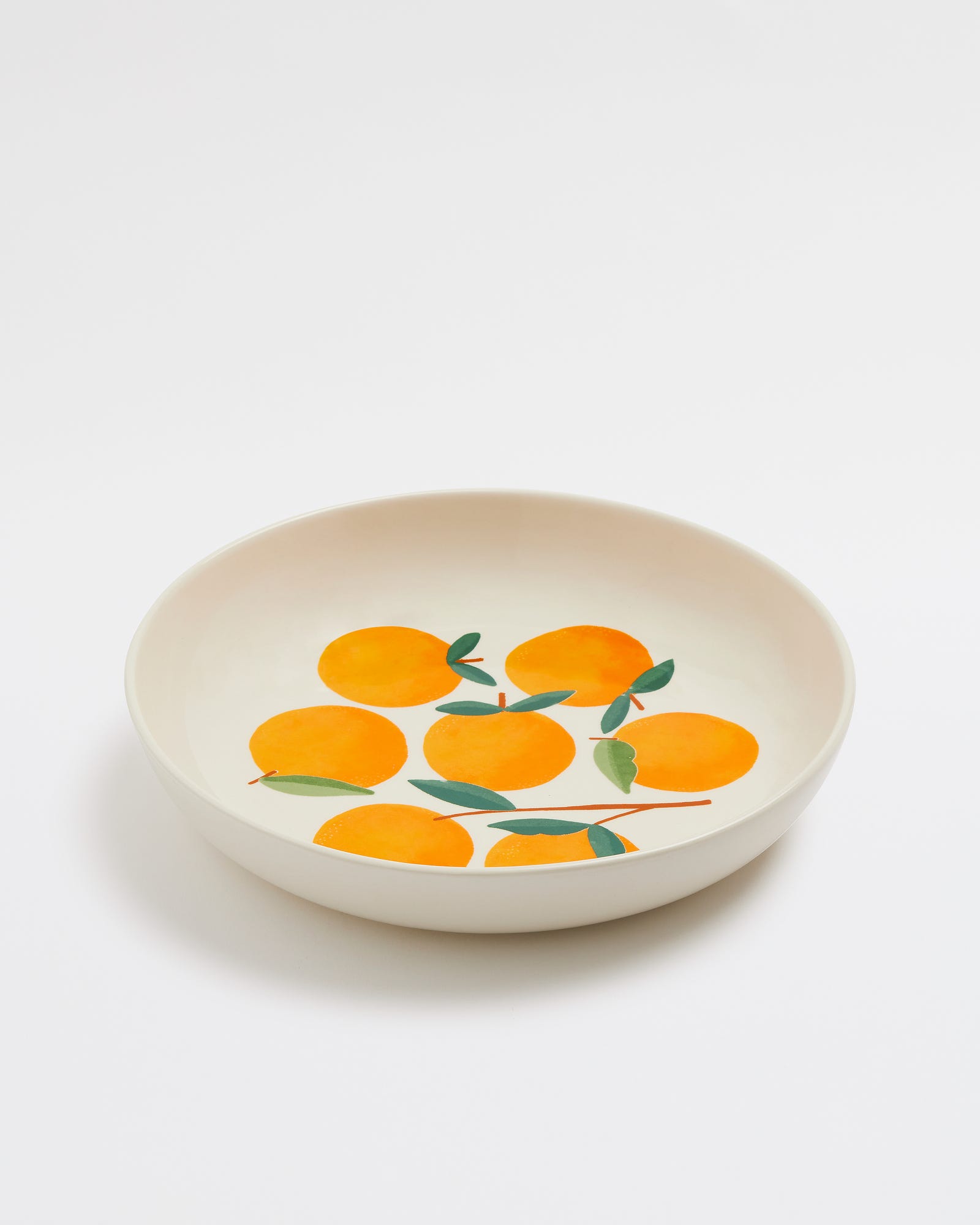 Orange Ceramic Round Platter 30cm