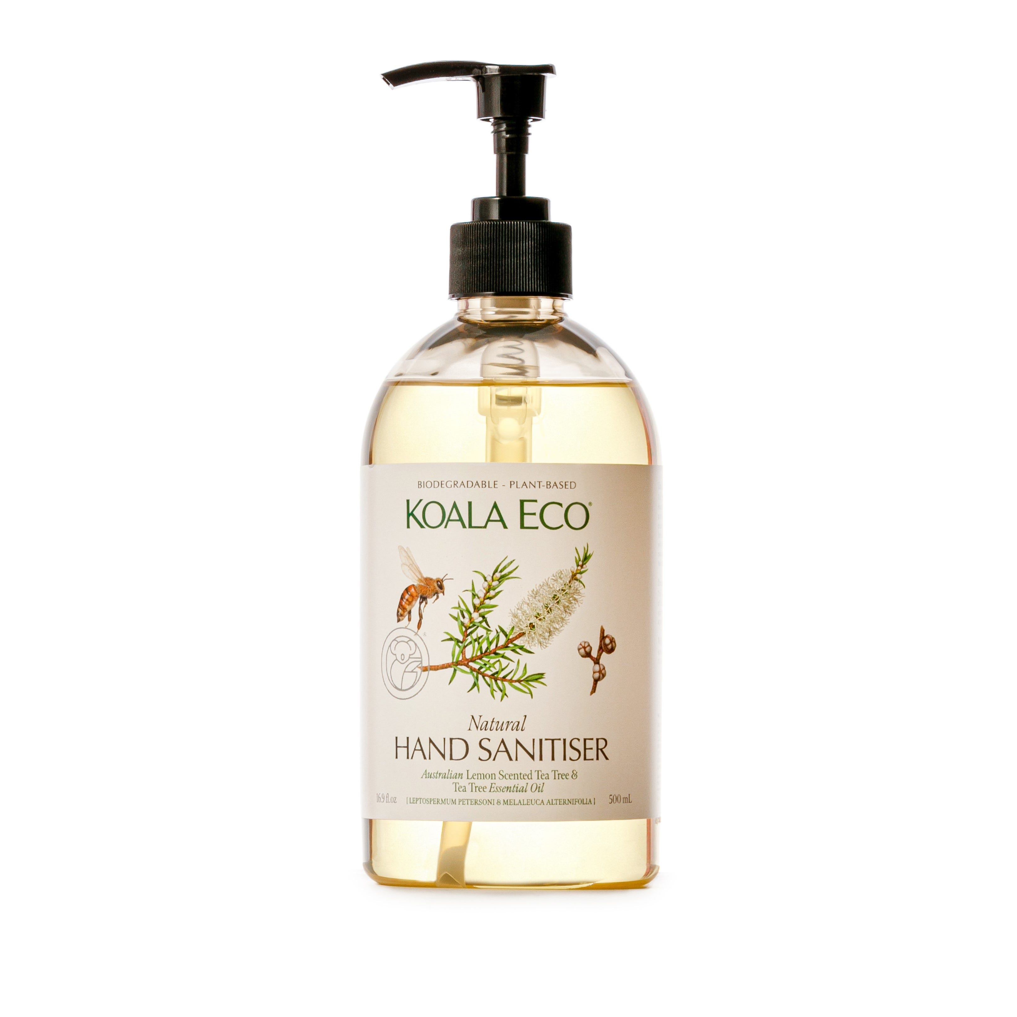 Lemon Scented Tea Tree & Tea Tree Essential Oil Hand Sanitiser 500ml