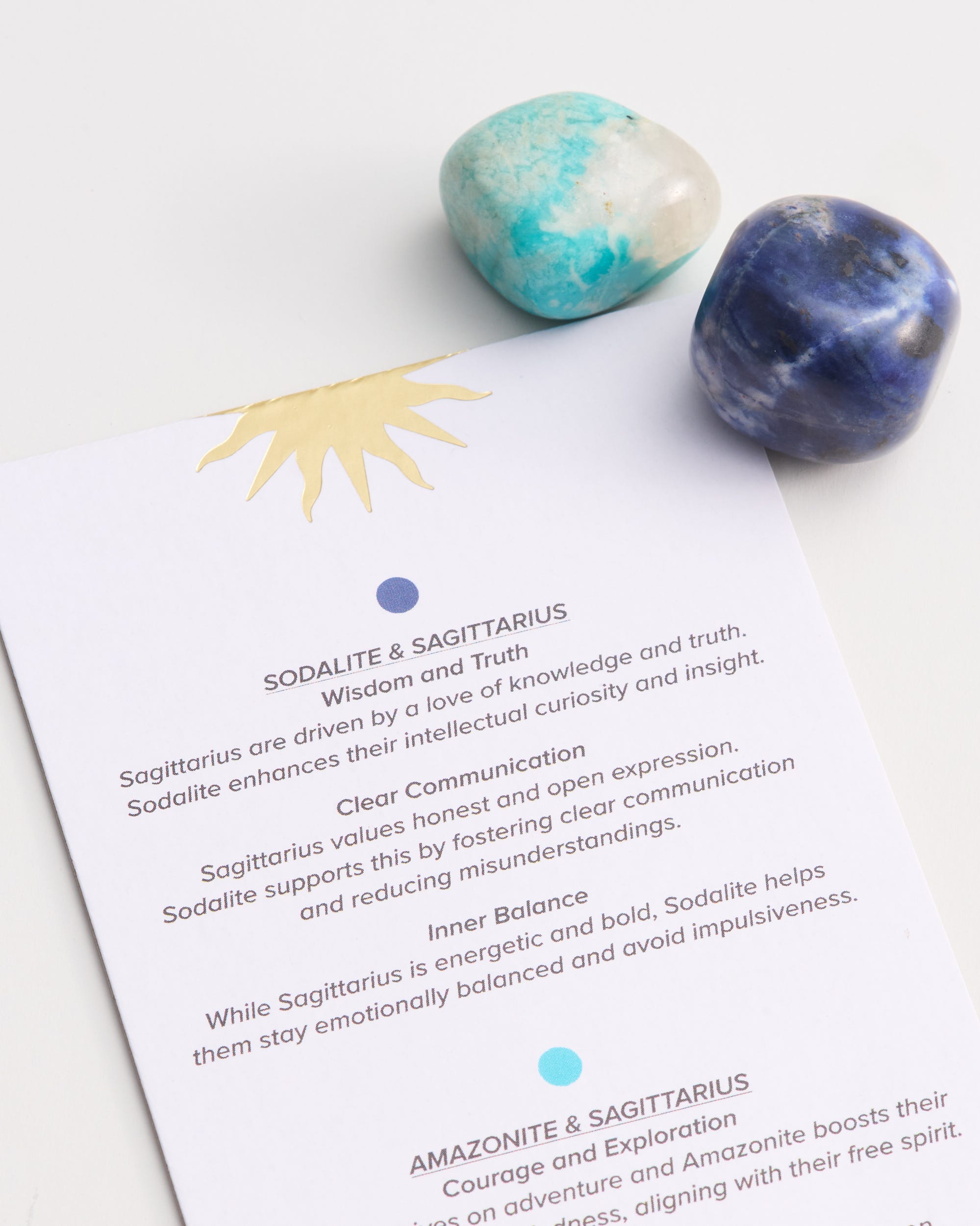 Sagittarius Zodiac Crystal Set