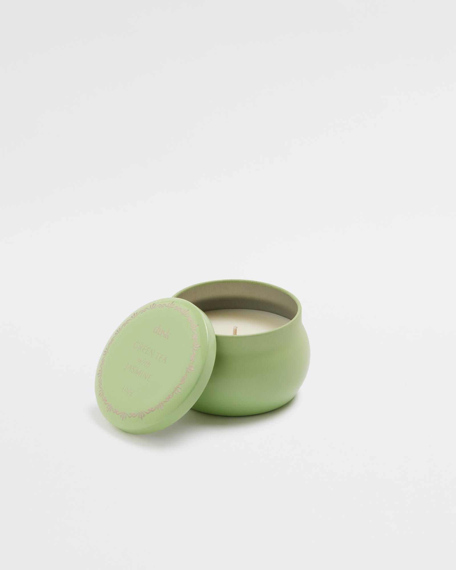 Green Tea & Jasmine Candle Tin 100g