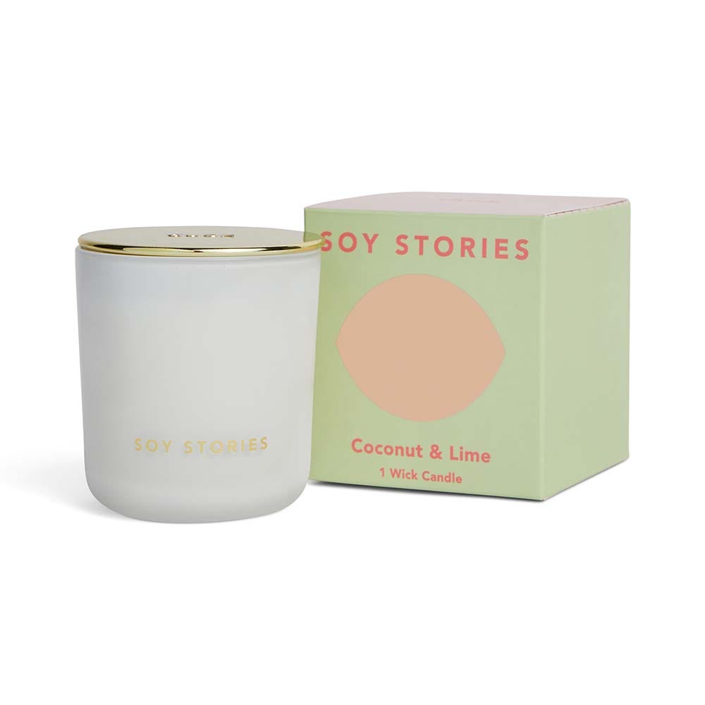Coconut & Lime 1 Wick Soy Scented Candle