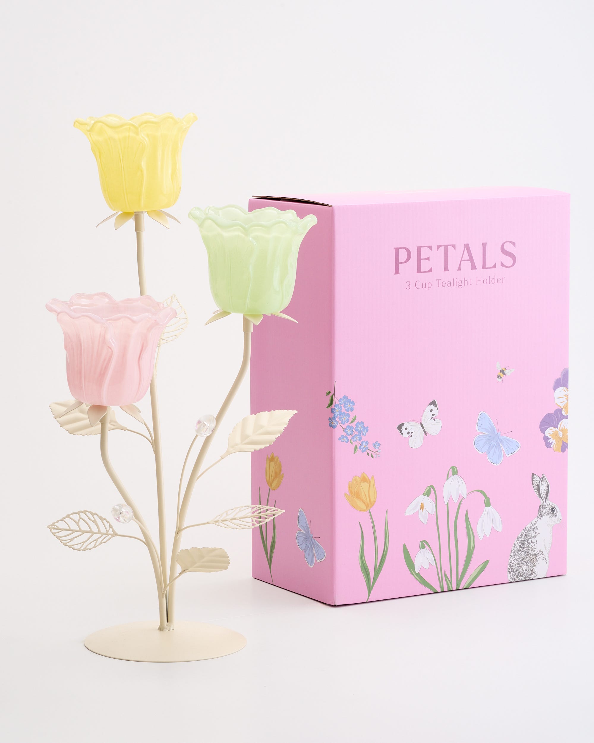 Petals Tealight Holder 3 Cup