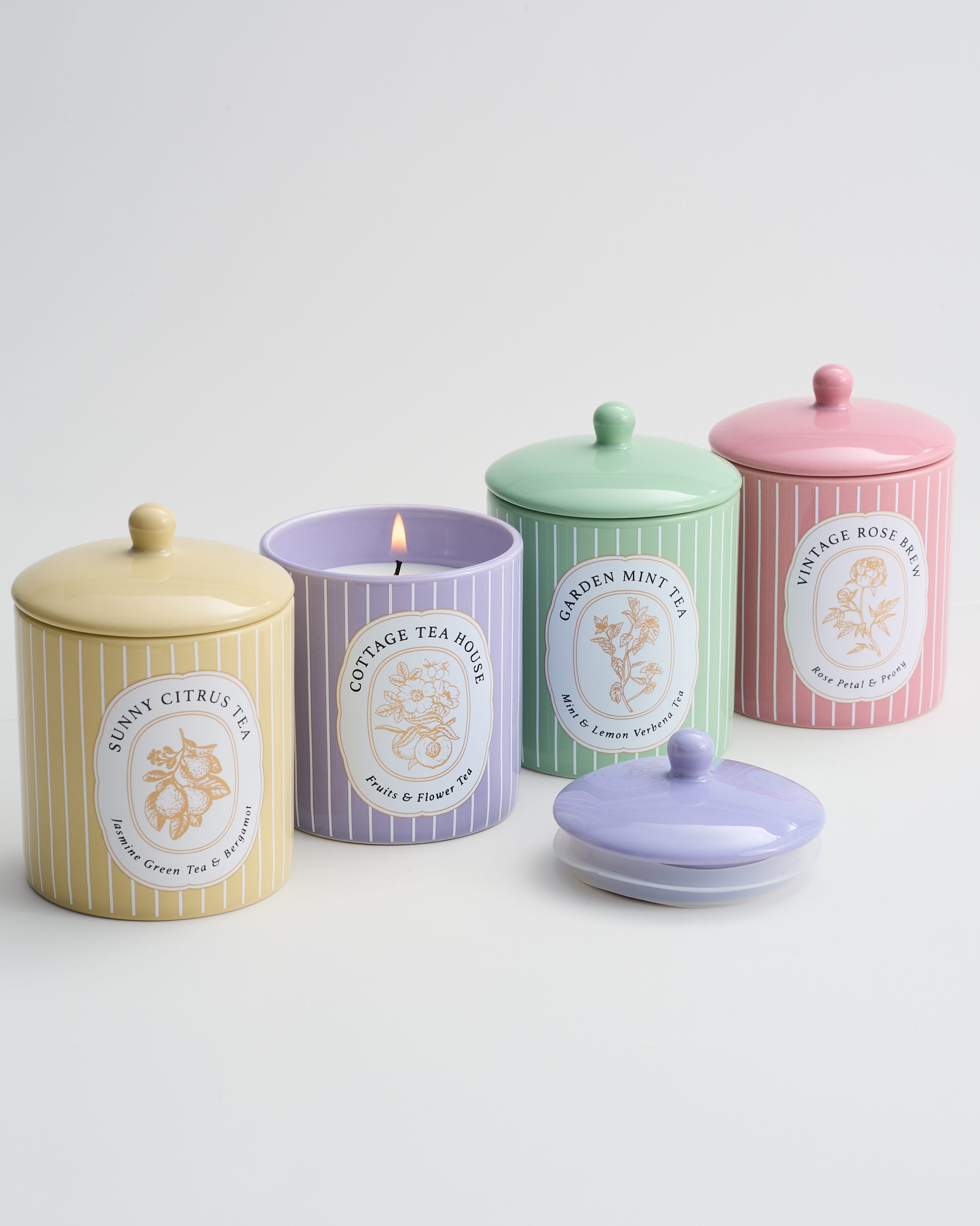 Vintage Rose Brew Ceramic Candle 150g