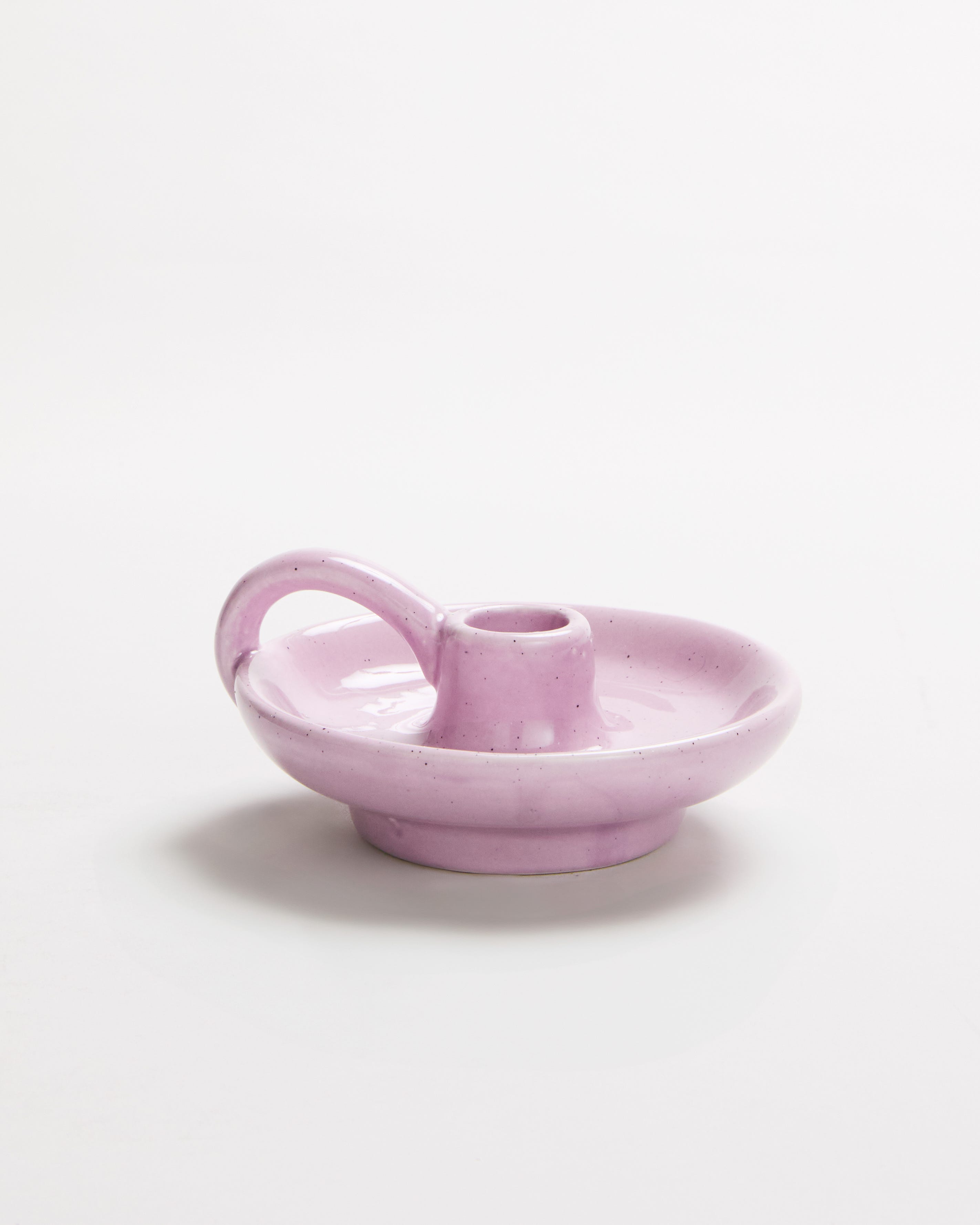 Traditional Ceramic Taper Holder Lilac