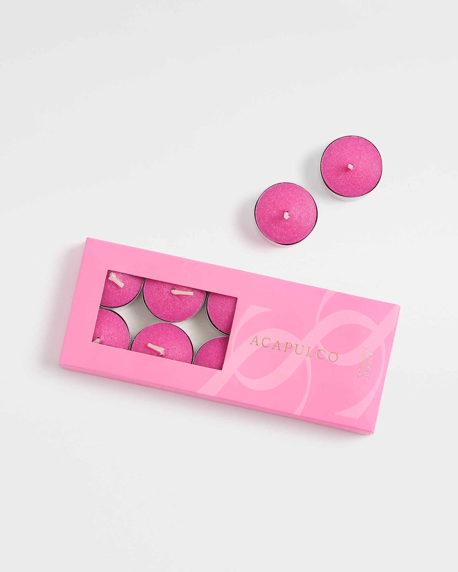 Guava & Strawberry Acapulco Scented Tealight Candles (10 Pack)