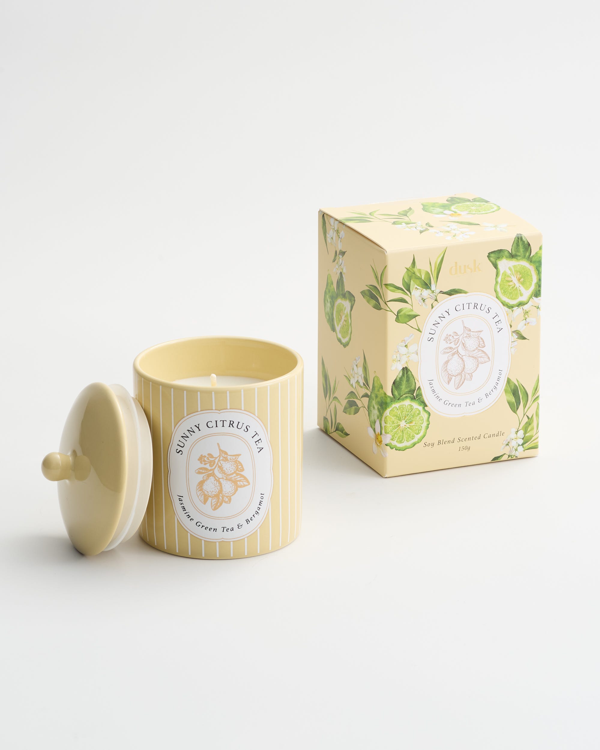 Sunny Citrus Tea Ceramic Candle 150g